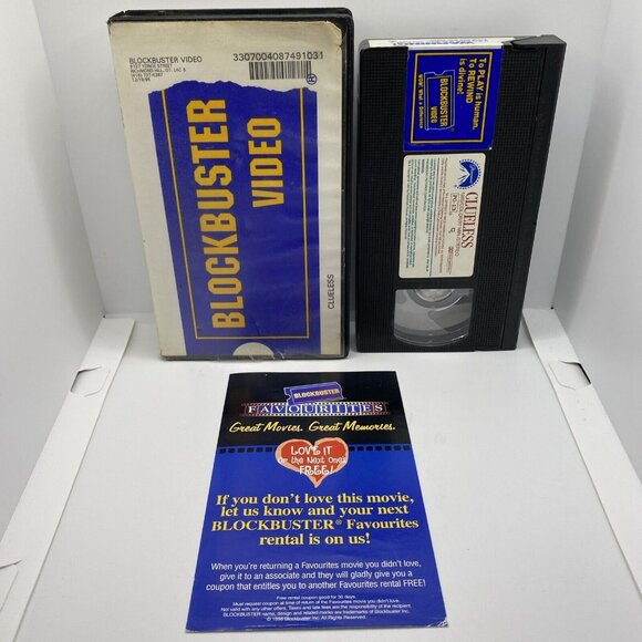 Blockbuster Video Clueless VHS Rental Store Movie Clamshell Case - Picture 13 of 15